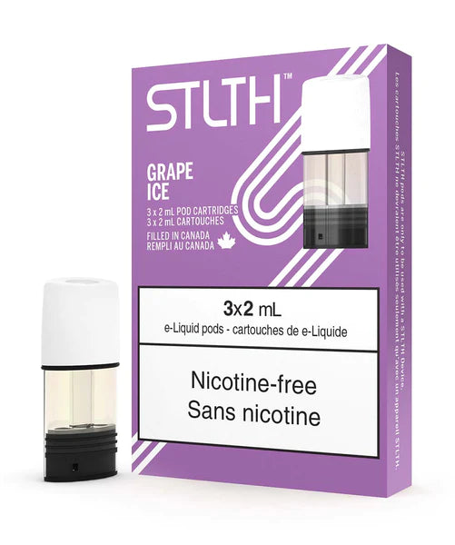 Stlth Pods Nicotine Free Grape Ice