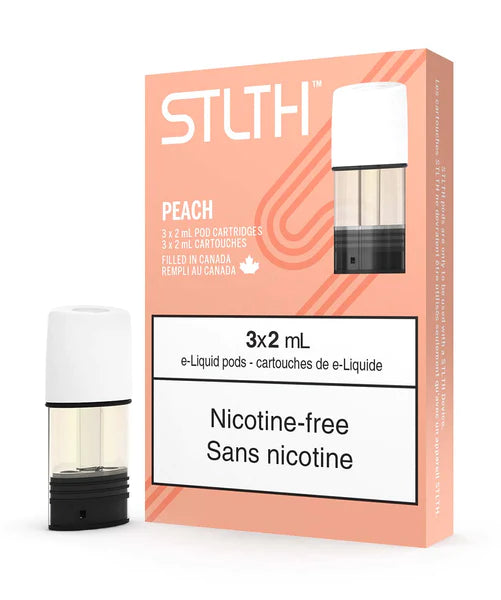 Stlth Pods Peach Nicotine Free